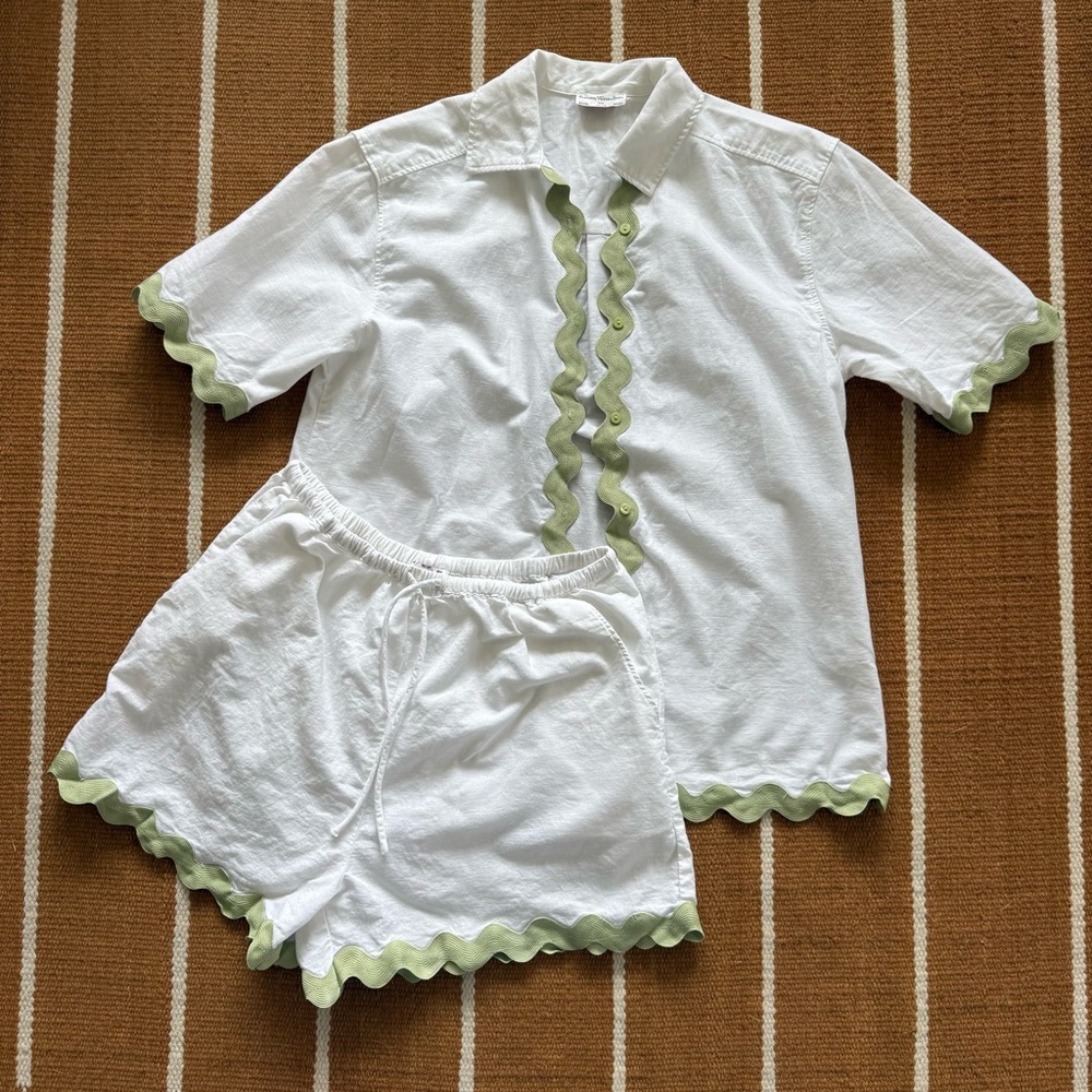 Runaway the Label Seven Wonders Scalloped Rickrack Trim Two-Piece Set